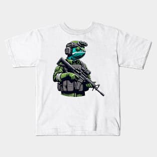 Tactical Cameleon Mastery Tee: Where Style Meets Stealth Kids T-Shirt